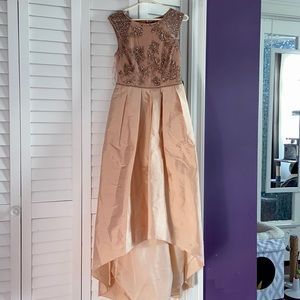 Rose gold evening gown